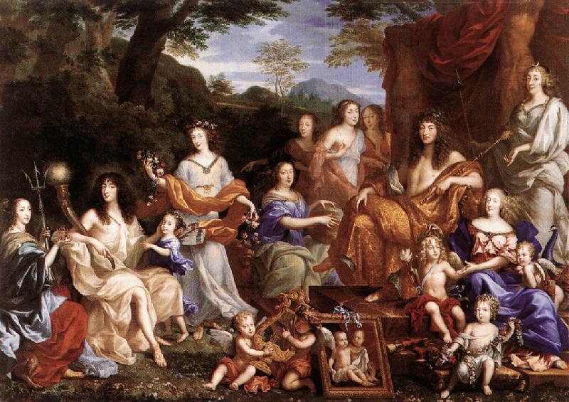 NOCRET, Jean The Family of Louis XIV a oil painting image